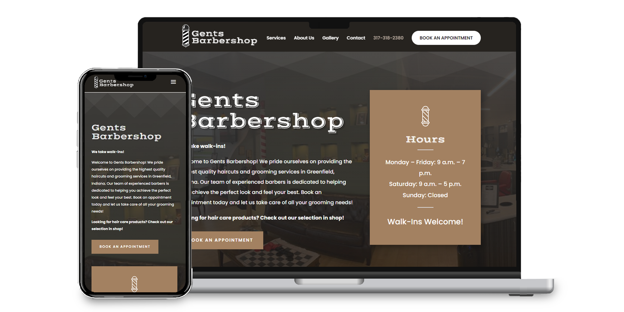 Gents Barbershop Homepage