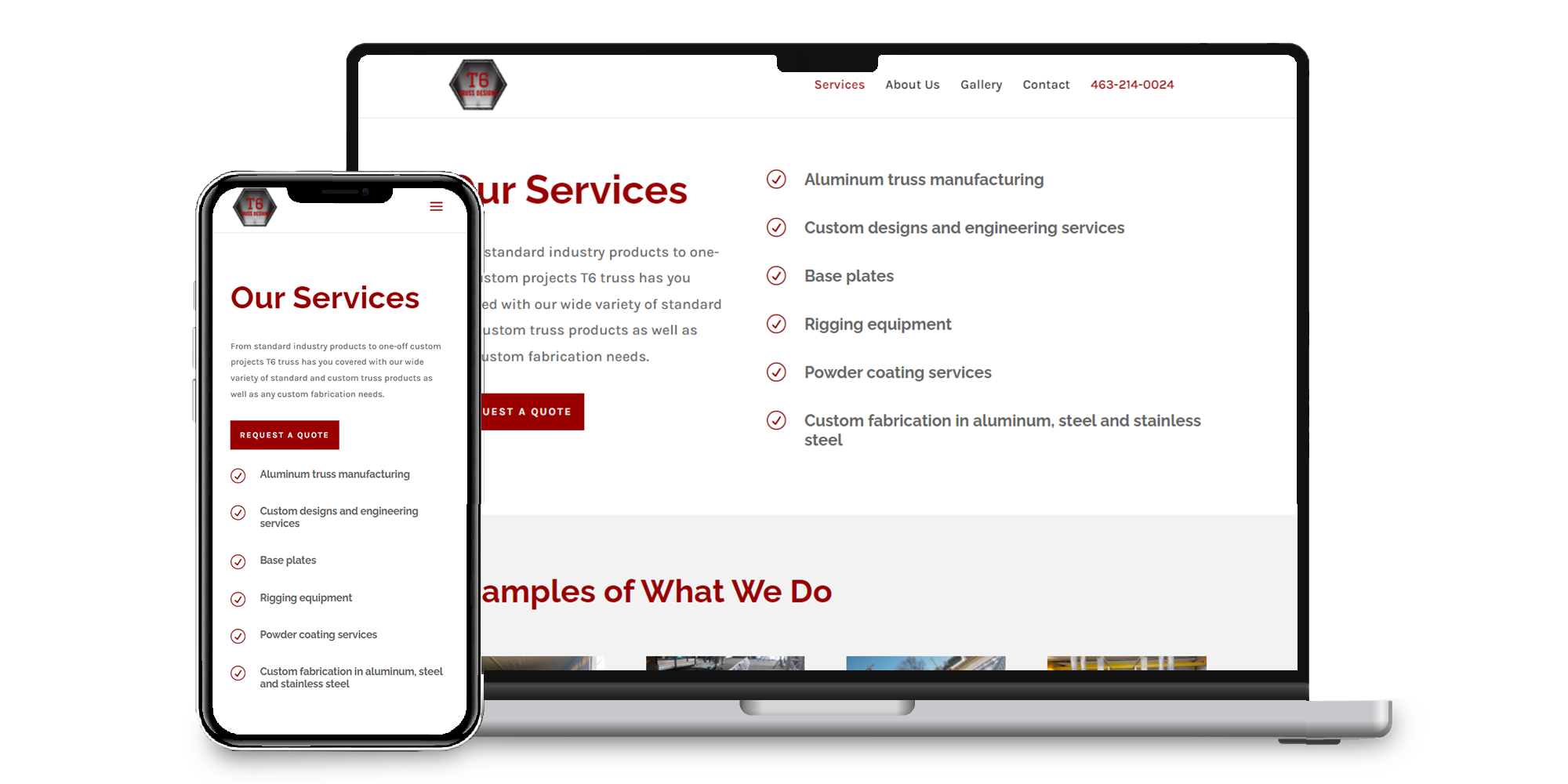 T6Truss Designs Services Page