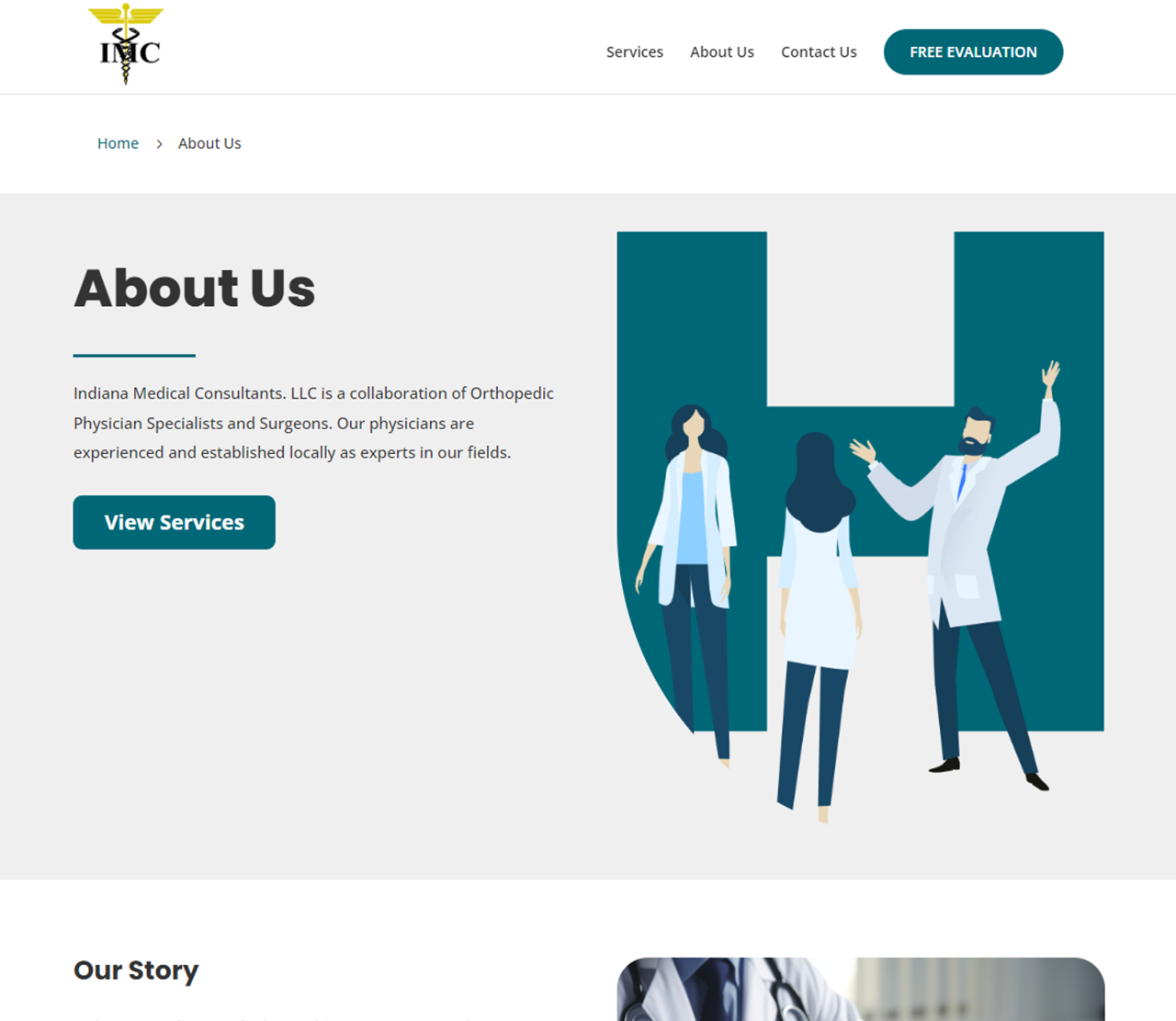 Indiana Medical Consulting Website About Page