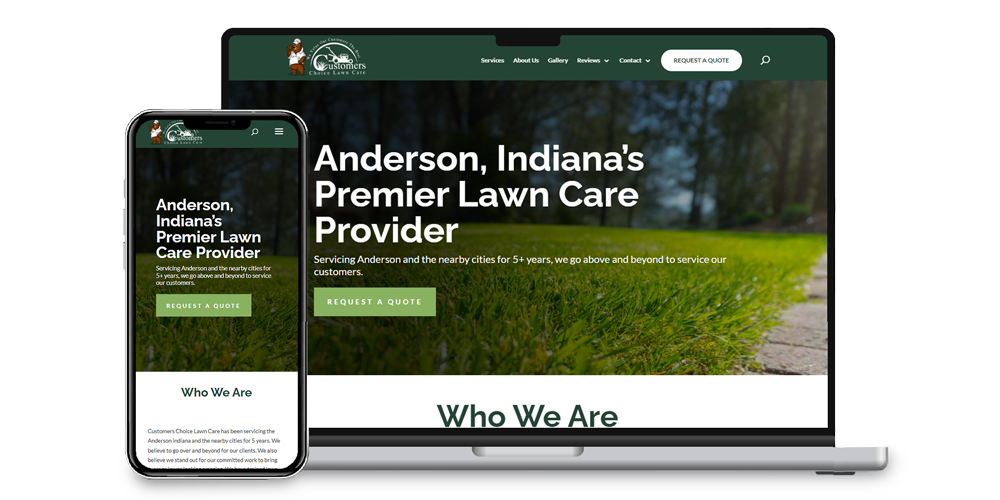Customers Choice Lawn Care Website