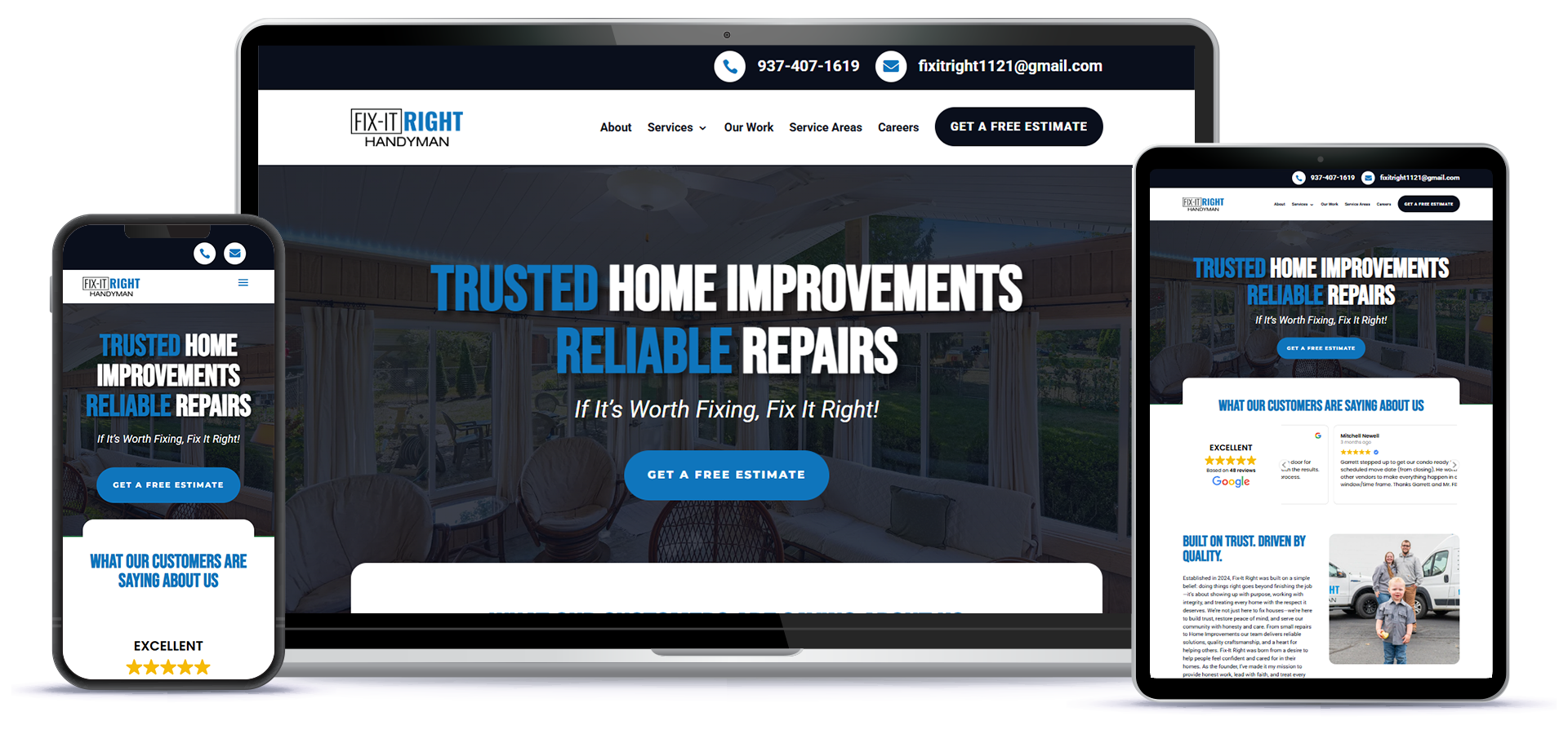 Fix-It Right Handyman Website Thumbnail