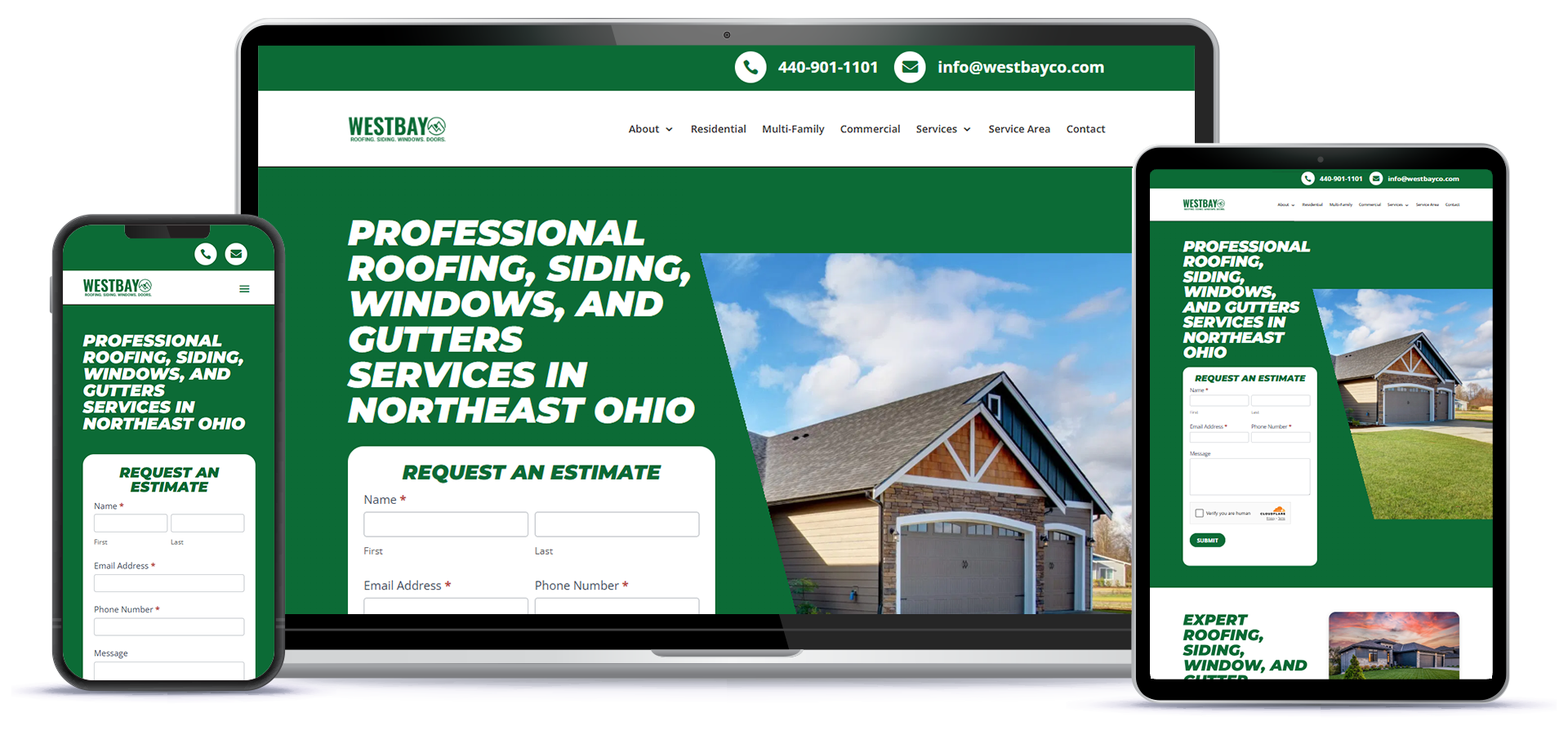 West Bay Construction Website Thumbnail